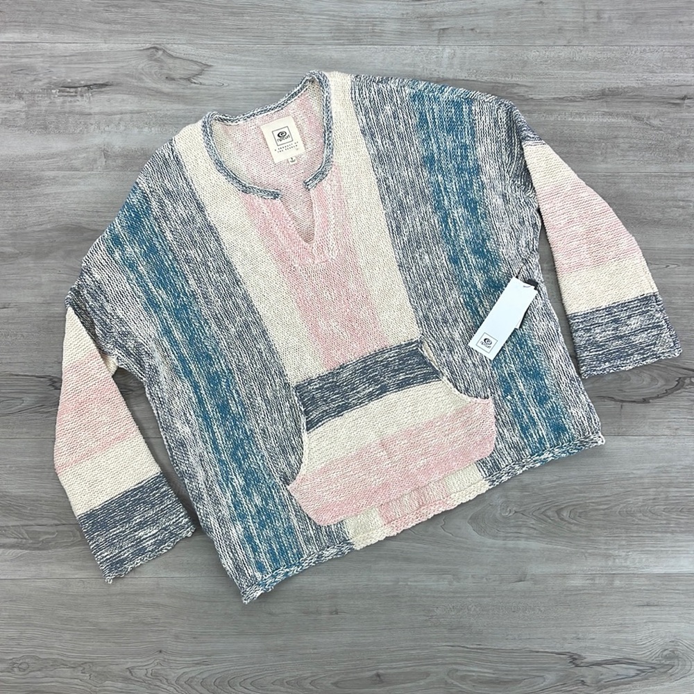 🔆RIP CURL🔆 MONTAUK SWEATER PONCHO - Picture 2 of 11